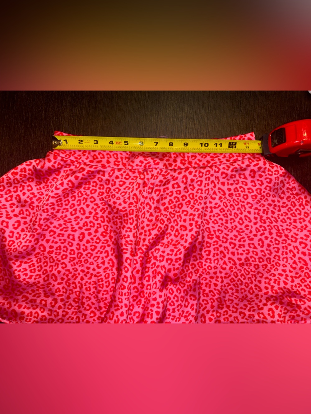 Adrienne Hot Pink Leopard Print Pull-On Shorts - Picture 6 of 8